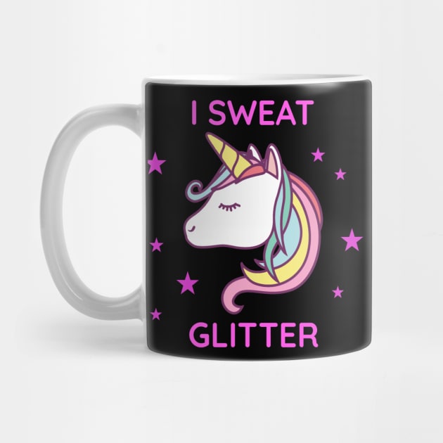 I Sweat Glitter Unicorn by fromherotozero